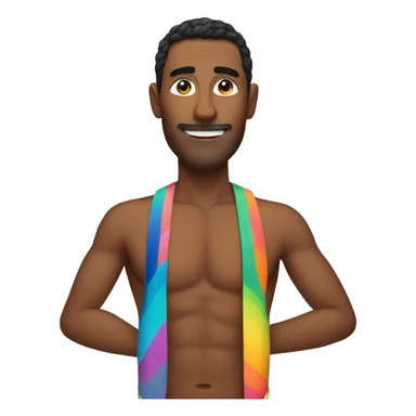 Men wearing bikini sticker