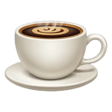 emoji for cup coffee without face sticker