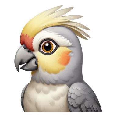 cockatiel bird thinkinf sticker