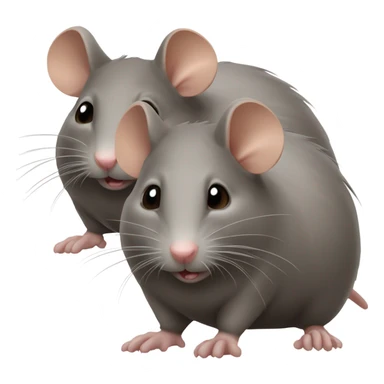 Three fat rats  sticker