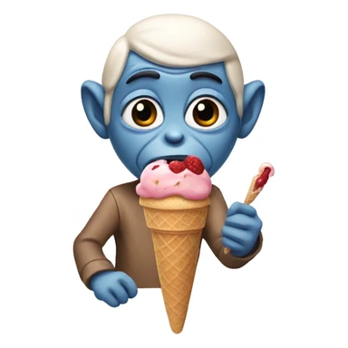 Et eat ice cream  sticker