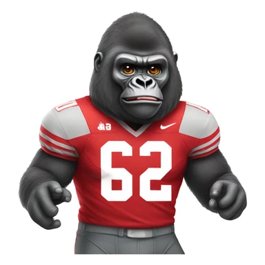 Gorilla wear in Ohio Ohio State jersey sticker
