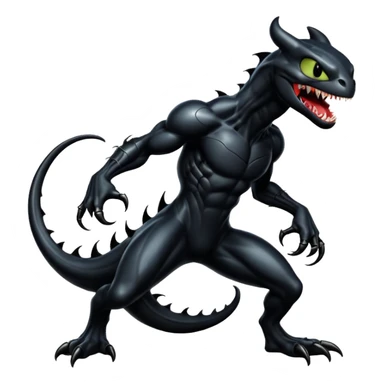 Venom-Toothless-fusion (full body) sticker