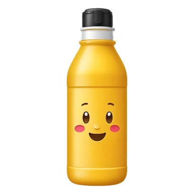 Mustard bottle sticker