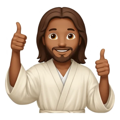 African American Jesus Christ giving the thumbs up sticker