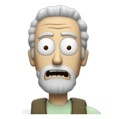 Rick from Rick and Morty sticker
