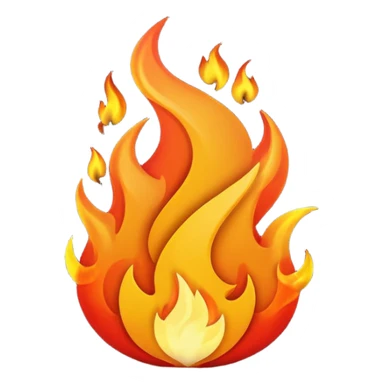 me un fuego soplando por el viento sticker