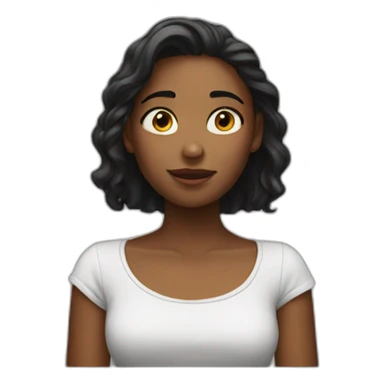 Girl watching Netflix  sticker