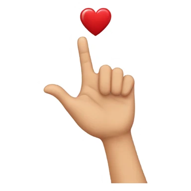 Throwing the heart in hand sticker