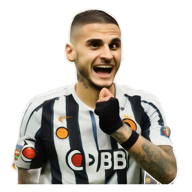 Mauro Icardi Galatasaray ear celebration sticker