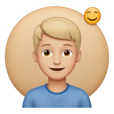 birthday beige dream boy sticker