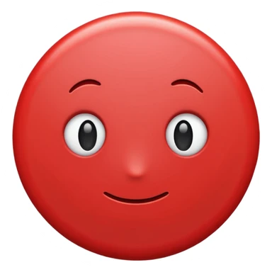 bolinha sólida vermelha para marcar início de frase sticker