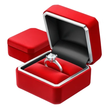 Diamond Ring in Simple Red Box sticker