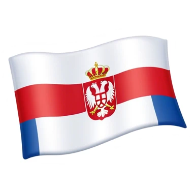 Serbian flag sticker