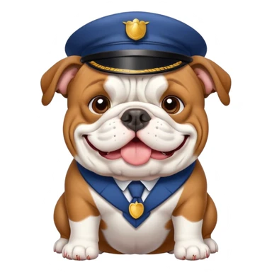 bulldog ingles postman sticker
