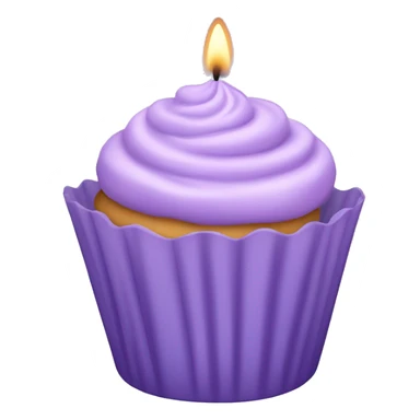 Lavender Cupcake Candle  sticker