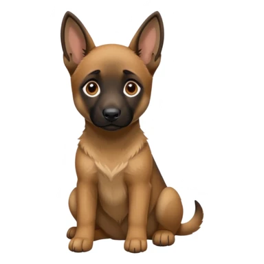 Belgian malinoise puppy sticker