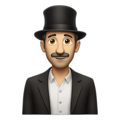Jewish man with a big nose  sticker