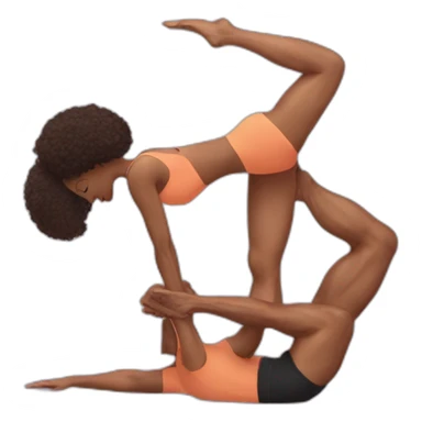 Acro-yoga-couple sticker