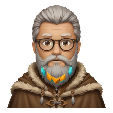 Glasses-Wearing wild viking sticker