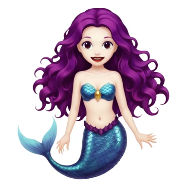 A vampire mermaid sticker