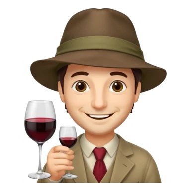 A male Italian accountant who loves red wine fishing movies sticker