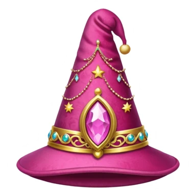 a pink magical hat sticker