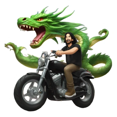Johnny silverhand riding shenron sticker