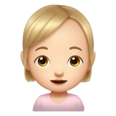 Baby girl with Down syndrome  sticker