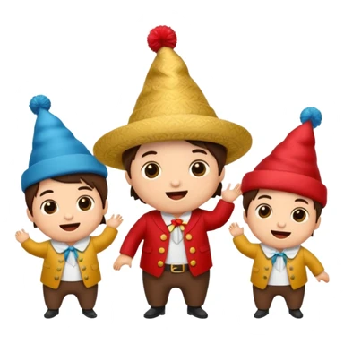 changuito tierno y fiestero en distinntas poses sticker