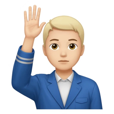 Shinzou wo sasageyo salute pose sticker