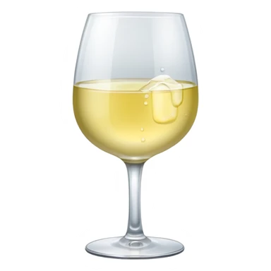a glass of white wine sticker