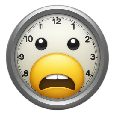 timer with goggly eyes sticker