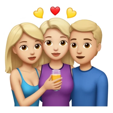 Female, male, female hard-core threesome  intimate sex with clear view of penis and vaginas sticker