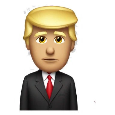 Donald trump con una bandera de Venezuela sticker