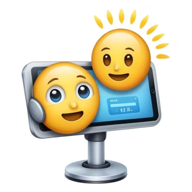 crea un emoji de inteligencia artificial diciendo adios sticker