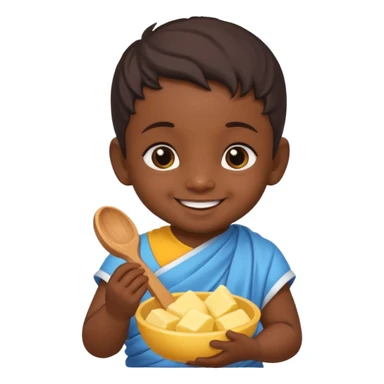 Naughty baby krisna sticker