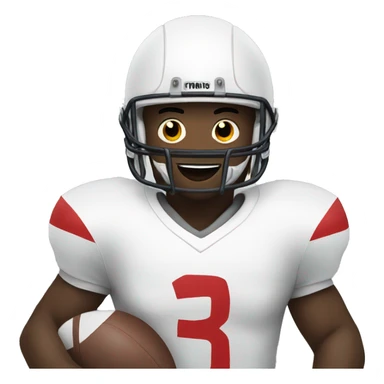 A man playing football  sticker