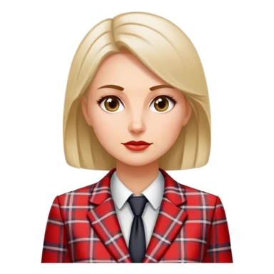  polish woman politician plaid  sticker