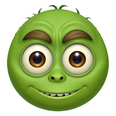 Mike Wazowski (one eye) from the Monsters Inc. Pixar movie sticker