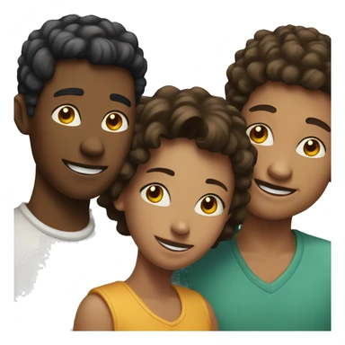 A group of five friends sticker