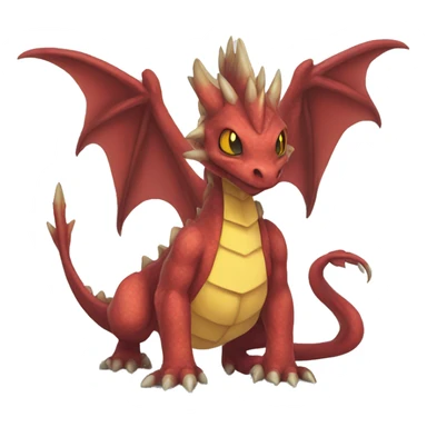 Dragon type Pokémon Fakemon creature fantasy animal sticker