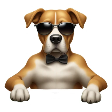 Dog gambling  sticker