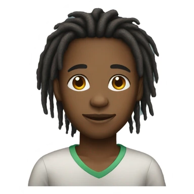 african american boy with dreads sticker