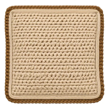 crocheted beige blanket sticker