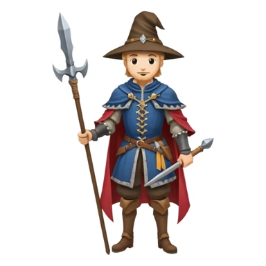 landsknecht, (keep the pose and the frame the same) sticker