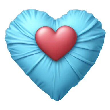 a soft blue heart in a wrapper sticker