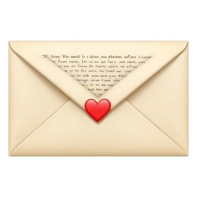 Light cream color romantic letter sticker