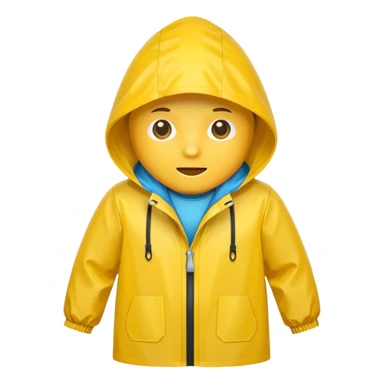 yellow raincoat sticker
