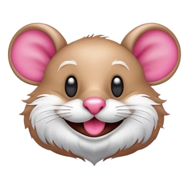 Crea una imagen de un ratón 🐭como ese riéndose como aquí 🤣 donde aparezcan las lágrimas de risa. sticker